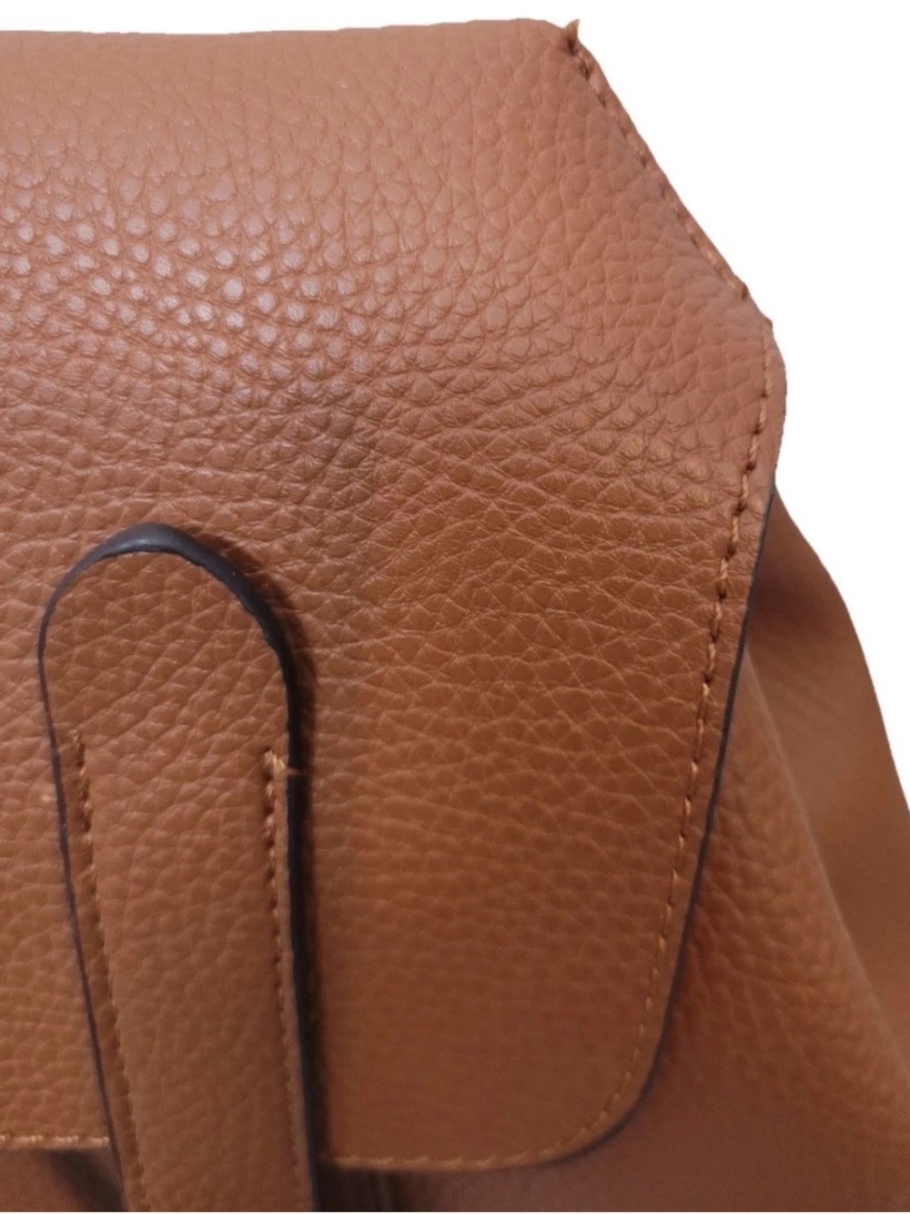Joan & David Brown Backpack Laptop Bag Coated Faux Leather - Picture 12 of 16